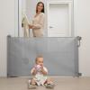 imageRetractable Baby Gate Momcozy Mesh Baby Gate or Mesh Dog Gate 33quot TallExtends up to 55quot Wide Child Safety Gate for Doorways Stairs Hallways IndoorOutdoorGray