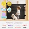 imageRetractable Baby Gate Momcozy Mesh Baby Gate or Mesh Dog Gate 33quot TallExtends up to 55quot Wide Child Safety Gate for Doorways Stairs Hallways IndoorOutdoorBlack