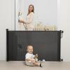 imageRetractable Baby Gate Momcozy Mesh Baby Gate or Mesh Dog Gate 33quot TallExtends up to 55quot Wide Child Safety Gate for Doorways Stairs Hallways IndoorOutdoorBlack