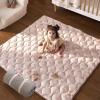 imageMomcozy Baby Play Mat for Floor 50x50 Thickened Playpen Mat Playmate for Baby Tummy Time Waterproof ampamp NonSlip Foldable Outdoor Mat with Carrying Handle Forest WorldLeopard Brown
