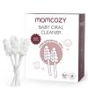 imageMomcozy Baby Tongue Cleaner Gauze Baby Toothbrush Disposable Oral Cleaner Toddler Tooth Brush for Tooth Mouth Gum Clean Infant Toothbrush Oral Cleaning Stick Baby Oral Cleaner Newborn 40 CountTongue Cleaner40ct