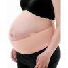 imageMomcozy Belly Bands for Pregnant Women OnePiece ampamp Portable Pregnancy Belly Band with Ergonest Back Support ampamp Breathable Fabric  Adjustable Maternity Belt for SmallRoundHighCarrying BellyOyster Pink