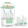 imageMomcozy Bottle Sterilizer and Dryer Modular Nesting Space Saving Design 6 Bottles Capacity 4 in 1 Compact Sterilizer for Baby Bottles Breast Pump Parts ampamp Newborn Essentials Drying Rack Included