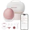 imageMomcozy Breast Pump Hands Free Upgraded Mobile Flow  M9 App Discreet Control with Personalized MultiModes ampamp 15 Levels Wearable Breast Pump 24mm 2 Pack Cozy RedCozy Red