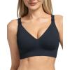 imageMomcozy CoolFit Nursing Bras for Breastfeeding Ultra Stretch Seamless Jelly Strip Maternity Bra Cooling WirelessBlack