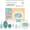 imageMomcozy Elite Baby Kit Superior Baby Shower ampamp Registry Essential Kit for Grooming ampamp Health ampamp Cleansing Care Electric Nail File ampamp Nasal AspiratorTummy WrapThermometerBath BrushTeetherStorage BagCore Baby Kit