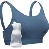 imageMomcozy Hands Free Pumping Bra Adjustable BreastPumps Holding and Nursing Bra Pumping ampamp Nursing Bra in OneBlue