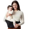 imageMomcozy Hip Seat Baby Carrier  Adjustable Waistband with Original 3D Belly Protector Ergonomic Carrier with Various Pockets for Newborns ampamp Toddlers up to 45lbs Black MediumBlack