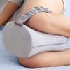 imageMomcozy Knee Pillow for Side Sleepers Soft Memory Foam Support Spine Alignment Pregnancy Leg Pillow for HIPS Back Sciatica Pain Fixed Strap for Moving Wider Contact Even PressureCooling Grey