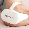 imageMomcozy Knee Pillow for Side Sleepers Soft Memory Foam Support Spine Alignment Pregnancy Leg Pillow for HIPS Back Sciatica Pain Fixed Strap for Moving Wider Contact Even PressureWhite