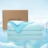 imageMomcozy Life CoolMurm Cooling Comforter for Hot Sleepers FullQueen 90quotx90quot Soft Breathable Pregnancy Cooling Blanket 3Second Cooling 8 Hours Stay Cool All Night Deep Light GreyCooling Deep Light Blue