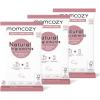 imageMomcozy Natural Breast Pump Wipes for Pump Parts Cleaning Onthego 30 Count Pack of 3 Flash Clean ampamp Resealable Pump Wipes