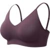 imageMomcozy Nursing Bras for Breastfeeding and Sleep Seamless Soft ampamp Stretchy Maternity Bra V Neck Wireless Pregnancy BraletteHuckleberry