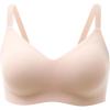 imageMomcozy Seamless Bra for Women 30 Jelly Strip Lifting Wireless Bra with Breathable PerforationsOyster Pink