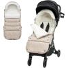 imageMomcozy Stroller Footmuff  Universal WeatherProof Warm Stroller Bunting Bag  Extendable Winter Cover  Adjustable BuckleKhaki