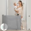 imageRetractable Baby Gate Momcozy Mesh Baby Gate or Mesh Dog Gate 33quot TallExtends up to 55quot Wide Child Safety Gate for Doorways Stairs Hallways IndoorOutdoorGray
