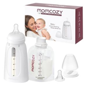 imageMomcozy 3in1 Breast Milk Storage ampamp Feed Kit 25 Pieces WashFree TransferFree ampamp BPAFree Breastfeeding Essentials Easy Directly Baby Feeding 6 OZ Portable for OnThego25 Piece Set