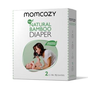 imageMomcozy Baby Diapers Size 2 Disposable Bamboo Diapers Newborn Diapers Hypoallergenic Diaper White