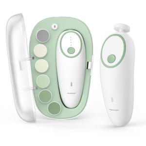 imageMomcozy Baby Nail File Electric Gentle Baby Nail Trimmer Electric Rechargeable Baby Nail Clipper Electric 7 Grinding Head Replacement PadsElectric Nail Trimmer
