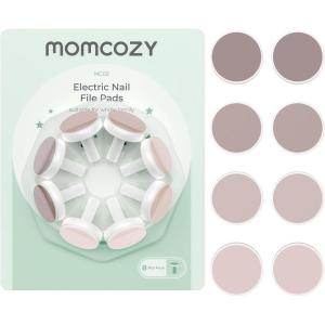 imageMomcozy Baby Nail Trimmer Replacement Pads Electric Nail Trimmer Grinding Pads for Momcozy Electric Nail Trimmer Use Only 8 Counts Replacement PadsPink