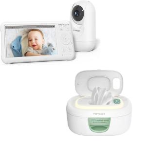 imageMomcozy Baby Wipe Warmer Innovative Spring Design ampamp Momcozy 1080P 5quot HD Baby Monitor with Camera and Wall Mount