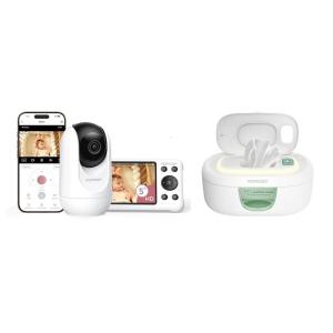 imageMomcozy Baby Wipe Warmer Innovative Spring Design ampamp Momcozy Smart WiFi Baby Monitor with Camera and Audio
