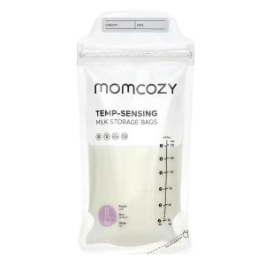 imageMomcozy Breastmilk Storing Bags TempSensing Discoloration Milk Storing Bags for Breastfeeding Disposable Milk Storage Bag with 6 Ounce Self Standing NoLeak Milk Freezer Storage Pouches 120pcs200 Count