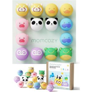 imageMomcozy Essential Oil Bath Bombs14 Pcs Bubble Bath Fizzy Balls with 7 Cute Animal ShapesBath Bombs Gift Set for Kids Girls Boys Toddler Ideal Gift for Childrens Day Bath Bomb KitMultiple