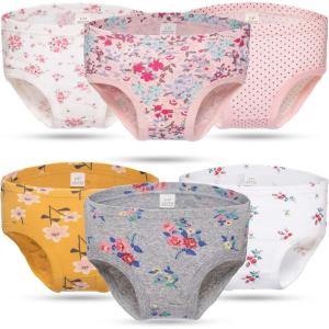 imageMomcozy Girls Underwear Soft Cotton Panties Little GirlsBriefs Toddler Undies