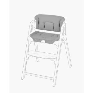 imageMomcozy High Chair Cushion ampamp Backrest Set  Ergonomic Support for Dinerpal Chairs Machine Washable Gray Seat Pad with NonSlip DesignGray