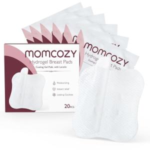 imageMomcozy Hydrogel Nipple Pads with Soothing Lanolin Soothies Gel Nursing Pads Provide Instant Cooling Relief Breastfeeding Essentials 6 PCS20 PCS