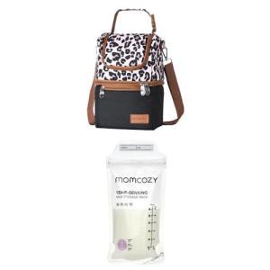 imageMomcozy Insulated Baby Bottle Bag MultiFunction Breastmilk Cooler Bag Breastmilk Storing Bags TempSensing Discoloration Milk Storing Bags for Breastfeeding