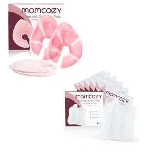 imageMomcozy Larger Breast Therapy Packs ampamp Soft Hydrogel Nipple Pads Breastfeeding Essentials
