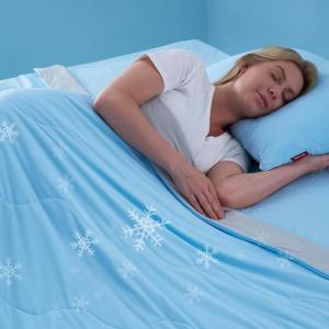 imageMomcozy Life CoolMurm Cooling Comforter for Hot Sleepers FullQueen 90quotx90quot Soft Breathable Pregnancy Cooling Blanket 3Second Cooling 8 Hours Stay Cool All Night Deep Light GreyCooling Grey Sky Blue
