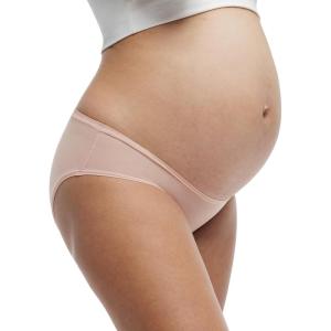 imageMomcozy Maternity Underwear for Women  Pregnancy Postpartum Panties  Under the Bump Bikinis  One SizeOyster Pink