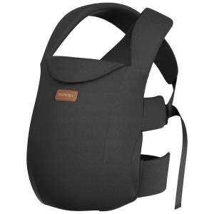 imageMomcozy Newborn Carrier WeeSnug Lightweight and Cozy Comfort for 725 lbs Ergonomic CrossBack Support Effortless to Put On HandsFree Baby Carrier with Lumbar Support KhakiBlack