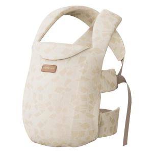 imageMomcozy Newborn Carrier WeeSnug Lightweight and Cozy Comfort for 725 lbs Ergonomic CrossBack Support Effortless to Put On HandsFree Baby Carrier with Lumbar Support KhakiGeometry