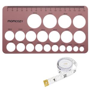 imageMomcozy Nipple Ruler for Flange Sizing Soft ampamp Flexible Silicone Measurement Tool for Breast Pump Sizing Compatible with Momcozy Medela Spectra Lansinoh Easy to Use for Comfortable Pumping