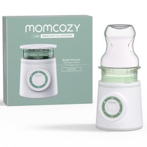 imageMomcozy Portable Bottle Warmer for Travel Double LeakProof Travel Bottle Warmer with Fast Heating Safety Material Baby Bottle Warmer for Dr Brown Philips Avent Medela Tommee Tippee Comotomo