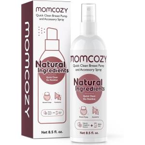 imageMomcozy Portable Breast Pump Cleaning Spray Effective Milk Fat Removal ampamp ResidueFree Natural Grapefruit Scent Pump Spray for Breast Pump or Accessories and Other Baby Products 85 Fl Oz