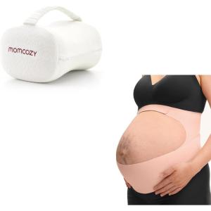 imageMomcozy Pregnancy Belly Band Knee Pillow for Side Sleepers