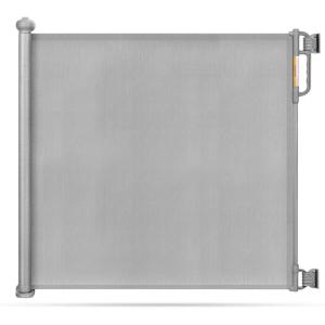 imageMomcozy Retractable Baby Gate 33quot Tall Extends up to 55quot Wide Child Safety Baby Gates for Stairs Doorways Hallways Indoor OutdoorGray