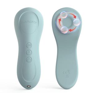 imageMomcozy Rolling Lactation Massager with Heat 3in1 RealLike Massage for Relieve Clogged Ducts Breast Massager Warming for Breastfeeding Improve Milk Flow Dusty RoseBluegreen