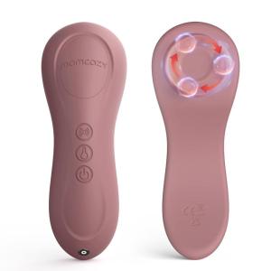 imageMomcozy Rolling Lactation Massager with Heat 3in1 RealLike Massage for Relieve Clogged Ducts Breast Massager Warming for Breastfeeding Improve Milk Flow Dusty RoseRed