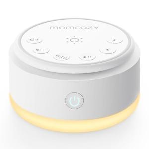 imageMomcozy Sound Machine for Baby  Portable White Noise Sound Machine for Sleep Rechargeable  20 Sleep Sounds White Noise Machine with Nursery Night Light  Travel Sleep Sound Machine Battery BasedWarm Light