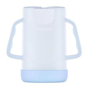 imageMomcozy Squeeze Pouch Holder for Food Pouches and Drink Boxes Baby Pouch Holder Allows Baby to SelfFeed and Avoid Messes Baby Food Pouch Holder Handle is Easy to Grip Comfortable GreenBlue