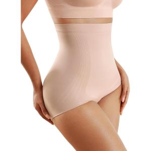 imageMomcozy Tummy Control Shapewear Panties HighWaist Body Shaper Seamless Shaping Underwear for Postpartum ampamp Daily DressNude
