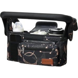 imageMomcozy Universal Stroller Organizer with Insulated Cup Holder Detachable Phone Bag ampamp Shoulder Strap Fits for Stroller like Uppababy Baby Jogger Britax BOB Umbrella and Pet StrollerStarry
