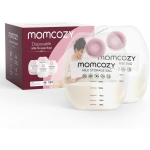imageMomcozy Wearable Milk Collection Cups with Storage Bags 5 oz DirecttoBag Breast Milk Bag Combo Breast Pump Parts for Momcozy V1 ProV2 ProV1V2 Pump ampamp Most Electric Breast Pumps 2 PackMilk Bag 48PCS