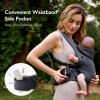 imageNewborn Carrier Soft and Lightweight Baby Carrier Wrap  Ergonomic Adjustable Neck Support  Ideal for Newborn 724 lbs  Enhanced Comfort and Support Deep GreyDeep Grey